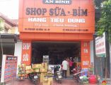 Bảng hiệu cửa hàng sữa được thiết kế đẹp