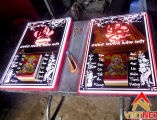Cắt laser inox vàng bìa lịch treo tường 2019