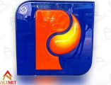Gia công nhận diện logo mica hút nổi mới của Petrolimex