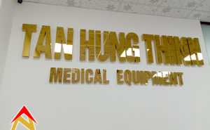 Bảng hiệu inox vàng Công ty TÂN HƯNG THỊNH