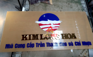 Làm bảng quảng cáo đẹp Kim Long Hoa
