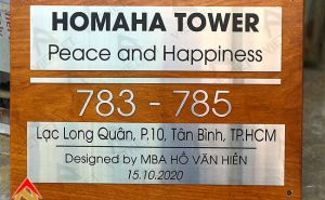 Làm bảng hiệu quảng cáo đẹp Homaha Tower