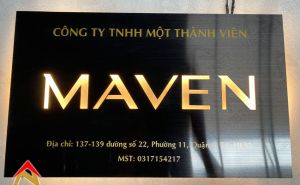 Làm bảng hiệu quảng cáo đẹp cho Công ty MAVEN