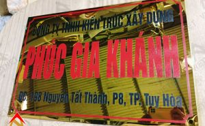 Bảng inox ăn mòn giá rẻ công ty Phúc Gia Khánh