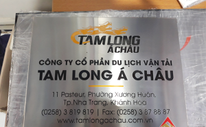 Bảng inox ăn mòn Công Ty Tam Long Á Châu