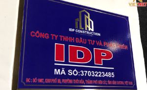 Bảng inox in UV công ty đẹp, bền bỉ và nâng tầm thương hiệu