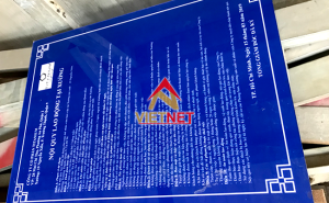 Mẫu bảng mica nội quy công ty Titanium 