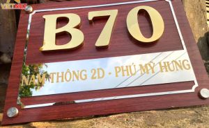 Bảng số nhà đẹp: mẫu mã đa dạng, chất liệu cao cấp