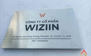 Bảng tên công ty ăn mòn bằng inox bền đẹp chất lượng
