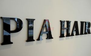  Gia công chữ inox đen Pia Hair 