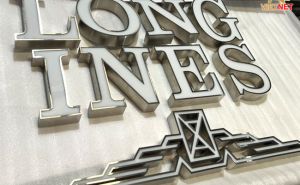 Chữ inox mặt mica LONGINES