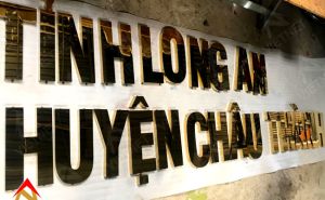 Gia công chữ inox vàng huyện Châu Thành tỉnh Long An