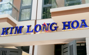 Mẫu chữ mica hút nổi Kim Long Hoa