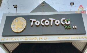 Đơn vị sản xuất thi công bảng hiệu Tocotoco 