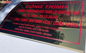 Gia công bảng inox ăn mòn cho công trình