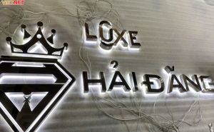 Gia công chữ inox trắng Luxe Hải Đăng