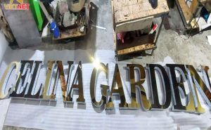 Gia công chữ inox Celina