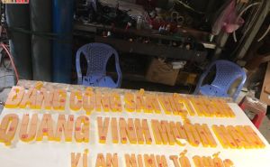 Gia công chữ nổi mica Đảng Cộng Sản Việt Nam