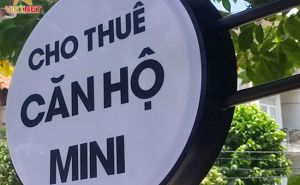 Gia công hộp đèn mica hút nổi dịch vụ cho thuê căn hộ