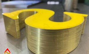 Gia công chữ nhôm không gờ
