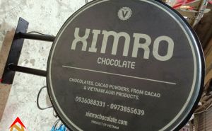 Gia công hộp đèn mica hút nổi Ximro Chocolate