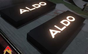 Làm hộp đèn quảng cáo ALDO