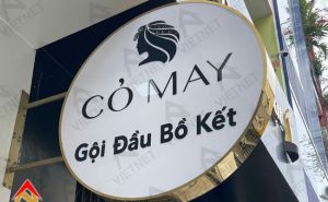 Làm hộp đèn quảng cáo Cỏ May