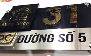 Làm bảng số nhà đẹp cho Ruby Shop