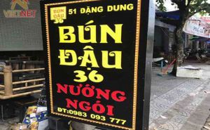 Làm hộp đèn quảng cáo đứng đẹp mắt