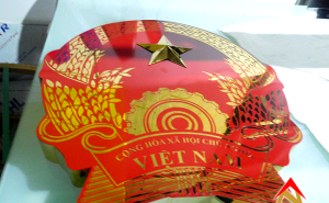 Logo Quốc Huy inox ăn mòn