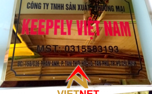 Bảng inox ăn mòn Tên công ty Keeply Việt Nam