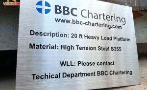 Gia công bảng inox ăn mòn công ty BBC Chartering