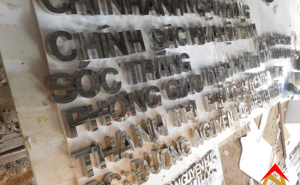 Gia công chữ inox trắng tại Sóc Trăng